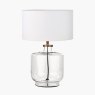 Pacific Josie Glass Brass Table Lamp & Harry Ivory Shade