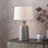 Pacific Helka Smokey Green Reactive Glaze Table Lamp Lifestyle