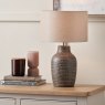 Pacific Kai Earth Coloured Textured Ceramic Table Lamp Tall Lifestyle