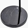 Pacific Feliciani Matt Black Metal And Black Marble Floor Lamp base