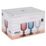 The Spanish Company Sonella Set Of 6 Blue Wine Glasses in box