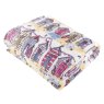 Wylder Beach Huts Fleece Throw Multi