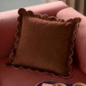 Furn Lil Scallop Cushion Chestnut/Slipper lifestyle