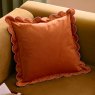 Furn Lil Scallop Cushion Orange/Pink lifestyle