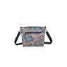 Earth Squared Blue Jacobean Canvas Messenger Bag reverse