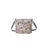 Earth Squared Cream Jacobean Canvas Messenger Bag Reverse