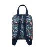 Earth Squared Blue Floral Canvas Alice Backpack Reverse