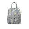 Earth Squared Grey Floral Canvas Alice Backpack