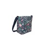 Earth Squared Blue Floral Canvas Brooke Bag side view