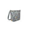 Earth Squared Grey Floral Canvas Brooke Bag side view
