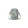 Earth Squared Grey Floral Canvas Phone Pouch reverse
