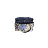 Earth Squared Navy Spring Jacquard Camille Bag open top