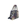 Earth Squared Navy Spring Jacquard Camille Bag side view