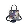 Earth Squared Navy Spring Jacquard Camille Bag
