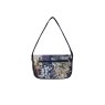 Earth Squared Navy Spring Jacquard Shoulder Bag reverse