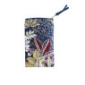 Earth Squared Navy Spring Jacquard Glasses Case reverse