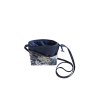 Earth Squared Navy Spring Jacquard Sling Bag open top