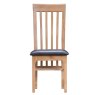 Coastal Collection Slat Back PU Chair
