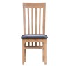 Coastal Collection Slat Back PU Chair