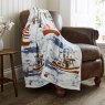 Lobster Creek Coastal Fishing Village Throw lifestyle chair