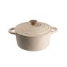 Simply Home Cast Iron Casseroles Cream large