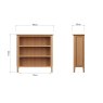 Aldiss Own Coastal Small Wide Bookcase