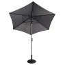Aldiss Own Riviera Deluxe 3m Crank & Tilt Parasol in Grey