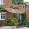 Aldiss Own Riviera Deluxe 3m Crank & Tilt Parasol in Taupe