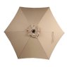 Aldiss Own Riviera Deluxe 3m Crank & Tilt Parasol in Taupe