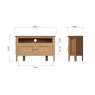 Aldiss Own Coastal Corner TV Unit