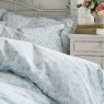 Shabby Chic Georgie Blue Duvet Cover Set close up