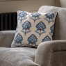 Gallery Direct Fleur Embroidered Cushion Ink Blue lifestyle