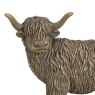 Gallery Direct Highland Cow Mum And Calf Hooks Bronze cow detail