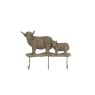 Gallery Direct Highland Cow Mum And Calf Hooks Bronze