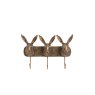 Gallery Direct Hare Trio Hook Bronze