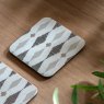 Gallery Direct Geo Monochrome Placemat And Coaster Set coaster detail