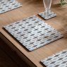 Gallery Direct Geo Monochrome Placemat And Coaster Set Lifestyle