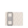 Gallery Direct Leaf ZigZag Ecru Placemat And Coaster Set