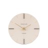 Thomas Kent Greenwich Mantel Clock Oak Stripe Egg Nog