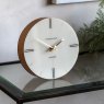 Thomas Kent Greenwich Mantel Clock Oak Stripe Egg Nog lifestyle