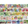 Gibsons Wheelbarrows And Wellies 1000pc Puzzle Picture