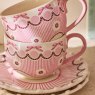 Cath Kidston Spitalfields Silk Teacup & Saucer Lifestyle Stacked