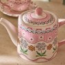 Cath Kidston Spitalfields Silk Teapot 1l Lifestyle Top View