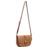 David Jones Half Flap Shoulder Bag Cocoa Brown full