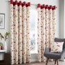 Beechwood Red Eyelet Curtains