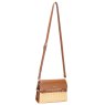 David Jones Smart Straw Shoulder Bag Apricot Tan full