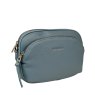 David Jones Twin Pocket Crossbody Bag Blue Jean angled