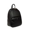David Jones Rounded Backpack Black Angled View