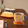 Orla Kiely Aura Mug Orange Lifestyle