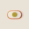 Orla Kiely Sycamore Stripe Butter Dish Orange Top View